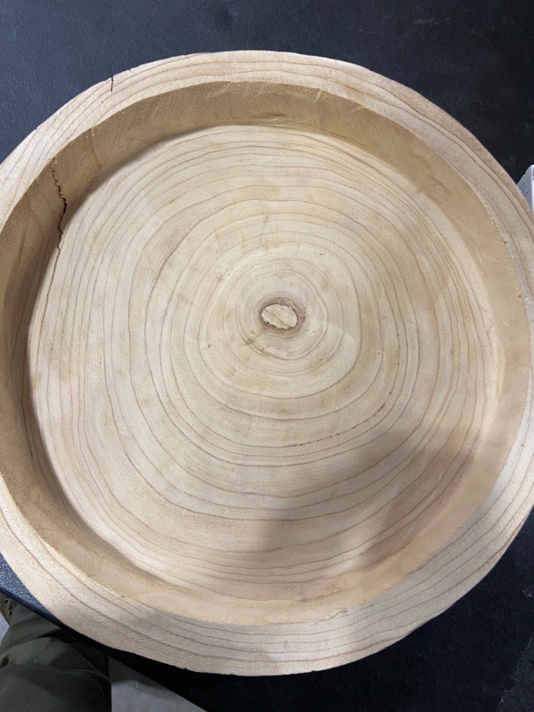 Photo 1 of 17" Pawlonia Wood Decorative Tray 