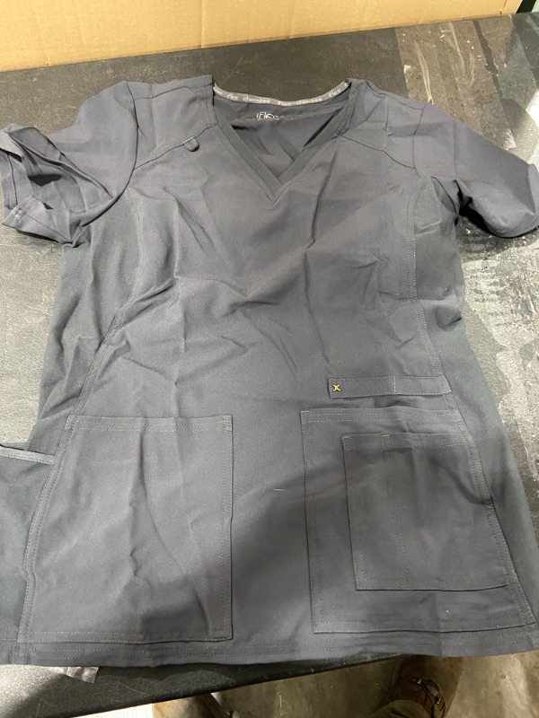 Photo 1 of Womens (M) Cherokee Flex Grey Scrub Shirt