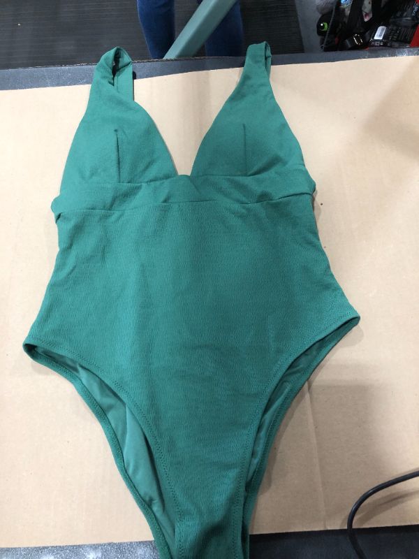 Photo 2 of (XL) Maliyah Textured Wide Strap One Piece Swimsuit
