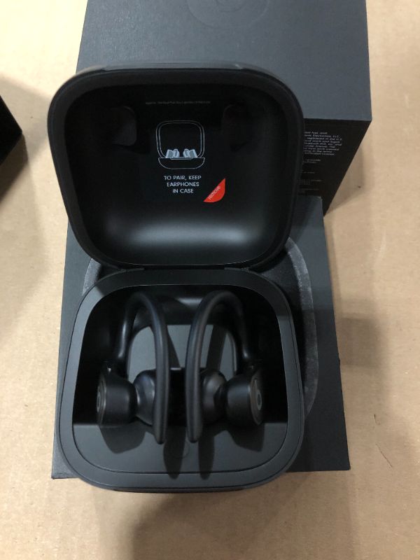 Photo 3 of Powerbeats Pro Wireless Earbuds - Apple H1 Headphone Chip, Class 1 Bluetooth Headphones, 9 Hours of Listening Time, Sweat Resistant, Built-in Microphone - Black
