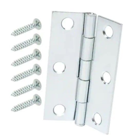 Photo 1 of 2-1/2 in. Zinc Plated Narrow Utility Hinges (7 sets of 2-Pack)
