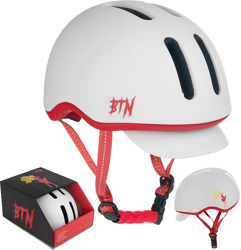 Photo 1 of BTN Skateboard & Bike Helmet: Bicycle, BMX, Skate & Scooter Helmets with Free Removable Visor, Protective Gear
