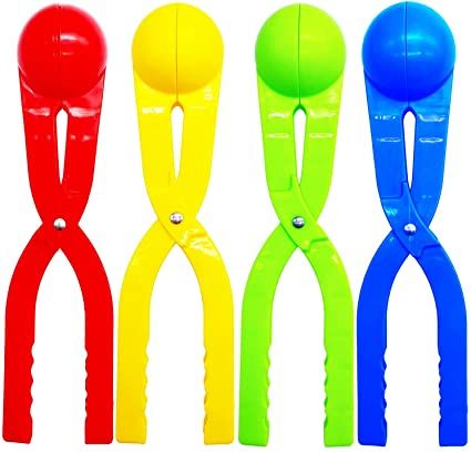 Photo 1 of Eerrhhaq 4 Pcs Snowball Maker,Snowball Tool with Handle for Snow Ball Fights,Winter Outdoor Toys Snow Ball Clip Snow Games for Kids
