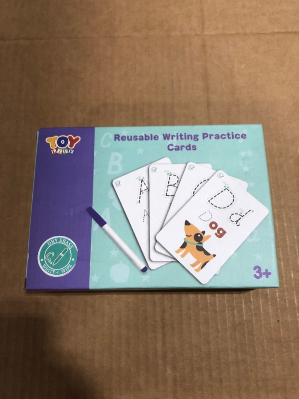 Photo 2 of TOY Life Dry Erase Alphabet Flash Cards with ABC Flash Cards for Alphabet Affirmation Workbook