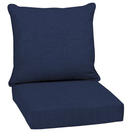 Photo 1 of Arden Selections Sapphire Blue Leala Outdoor Deep Seat Cushion Set - 24 W X 24 D in.
