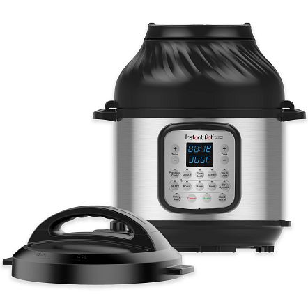 Photo 1 of Instant Pot® Duo Crisp™ + Air Fryer 8-quart Multi-Use Pressure Cooker, FOR PARTS ONLY