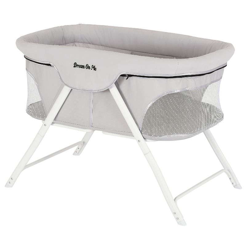 Photo 1 of Dream On Me Traveler Portable Bassinet, Twinkle Gray
