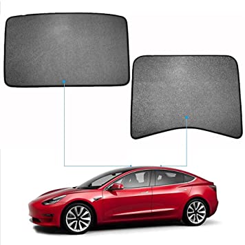 Photo 1 of 2021 Tesla Model 3 Sunshade 2022 Model 3 Accessories Glass Roof Sunshade Sunroof Rear Window Sunshade Compatible for Tesla Model 3 Sunshade with Skylight Reflective Covers 2021 2022(4 of Set)
