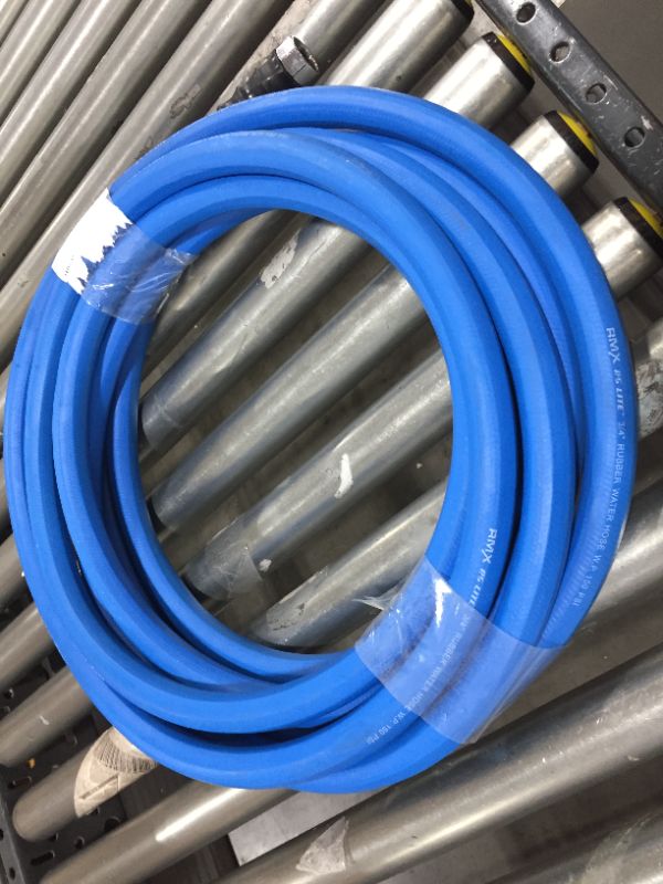 Photo 2 of AG-LITE BSAL3425 3/4" x 25' Hot/Cold Water Rubber Garden Hose, 100% Rubber, Ultra-Light, Super Strong, 500 PSI, -50F to 190F Degrees, High Strength Polyester Braided
