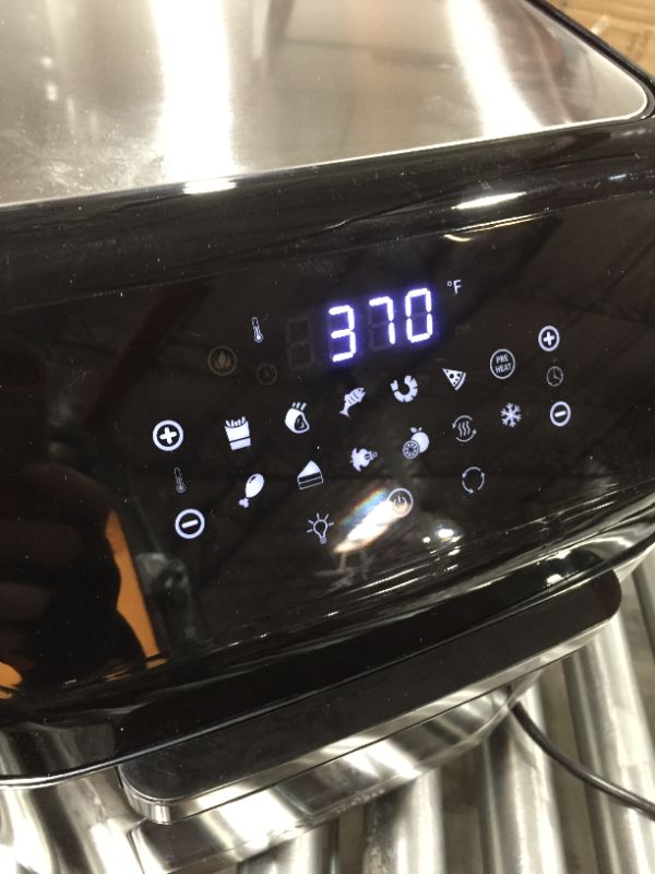 Photo 2 of whall Air Fryer, 13QT Air Fryer Oven, Family Rotisserie Oven, 1700W Electric Air Fryer Toaster Oven, Tilt led Digital Touchscreen, 12-in-1 Presets for Baking, Roasting, Dehydrating, with Accessories
