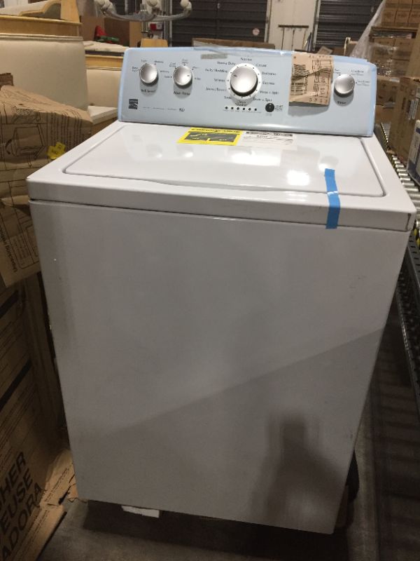 Photo 4 of Kenmore 28" Top-Load Washer with Triple Action Agitator and 4.2 Cubic Ft. Total Capacity, White
