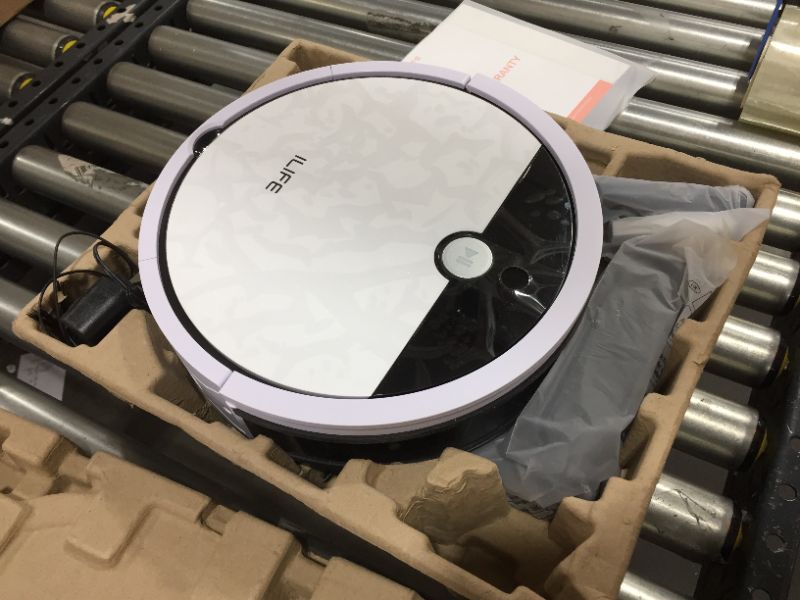 Photo 4 of ILIFE V9e Robot Vacuum Cleaner, 4000Pa Max Suction, Wi-Fi Connected, Works with Alexa, 700ml Large Dustbin, Self-Charging, Customized Schedule, Ideal for Pet Hair, Hard Floor and Low Pile Carpet.
