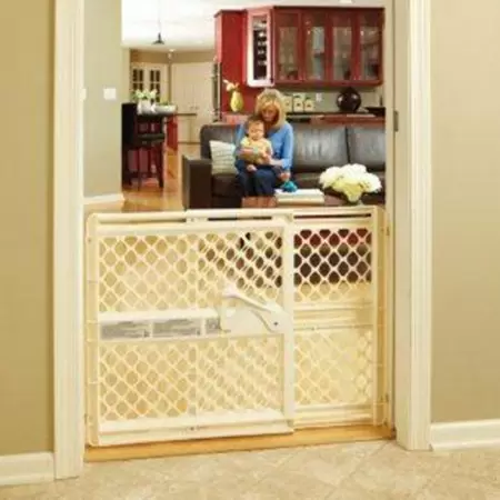 Photo 1 of North States Industries Supergate Ergo Safety Gate, Ivory