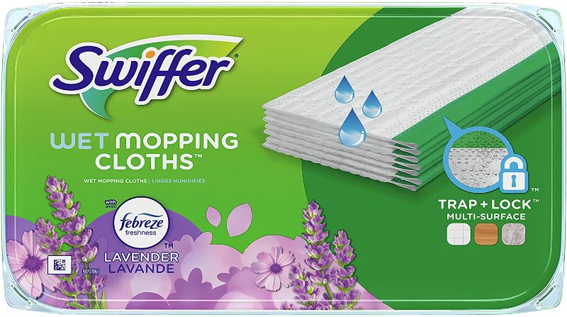 Photo 1 of 3pk Swiffer Sweeper Wet Mopping Pad Refills for Floor Mop with Febreze Lavender Scent, 12 Count (Packaging May Vary)