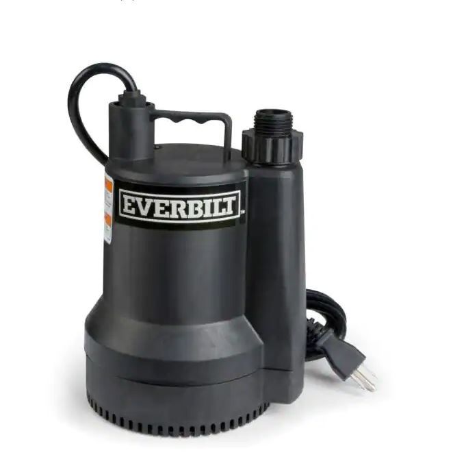 Photo 1 of 1/6 HP Plastic Submersible Utility Pump