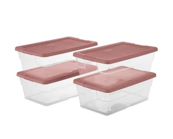 Photo 1 of 6 qt. Storage Tote (Set of 4)