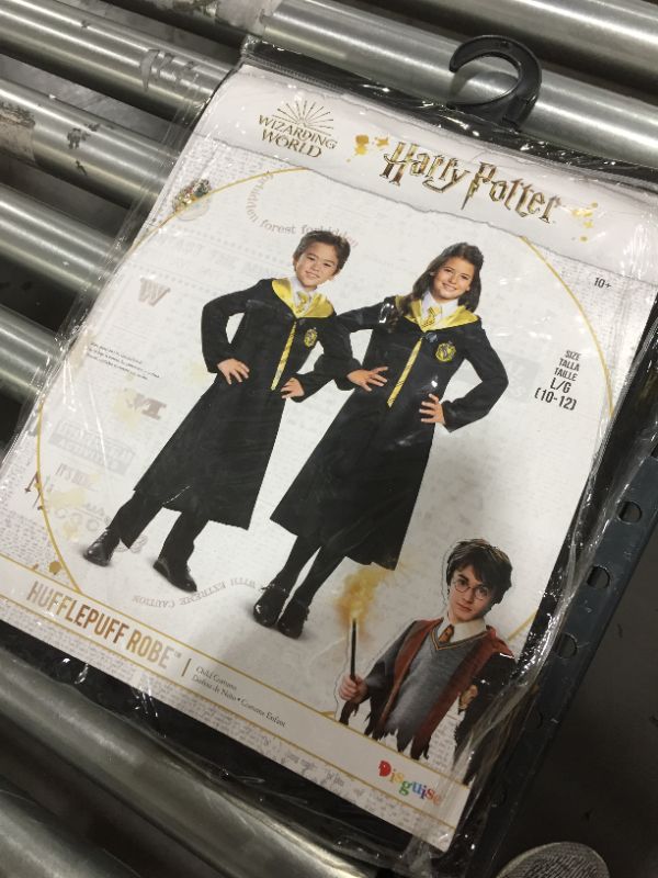 Photo 2 of Harry Potter Hufflepuff Robe Classic Child Costume, SIZE L, 10-12


