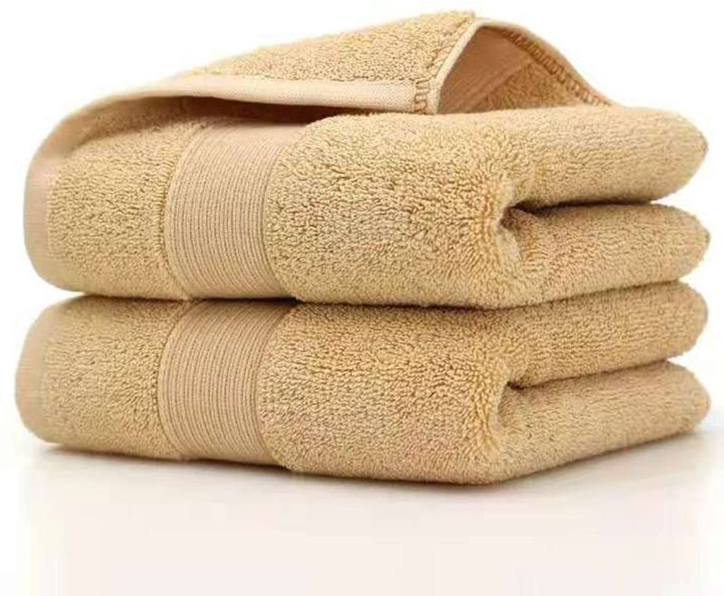 Photo 1 of Bathroom Hand Towels (14x30 inch), Home Soft 100% Cotton Super Soft Highly Absorbent Hand Towels for Bath, Hand, Face, Gym and Spa (Beige)
