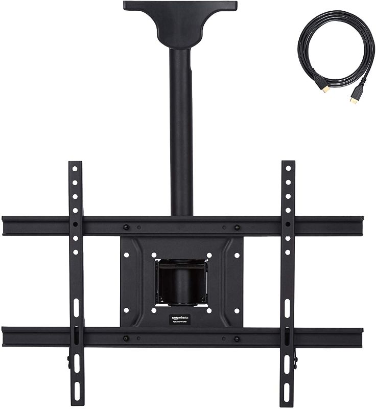 Photo 1 of Amazon Basics Ceiling TV Mount for 37-80 inch TVs up to 100 lbs, max VISA 600x400
