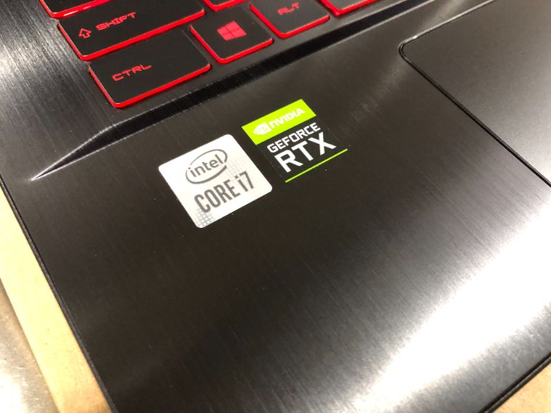 Photo 3 of MSI GF65 Gaming Laptop: 15.6" 144Hz FHD 1080p, Intel Core i7-10750H 6 Core, NVIDIA GeForce RTX 3060, 16GB, 512GB NVMe SSD, WiFi 6, Red Keyboard, Win 10, Black (10UE-047)
