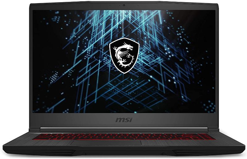 Photo 1 of MSI GF65 Gaming Laptop: 15.6" 144Hz FHD 1080p, Intel Core i7-10750H 6 Core, NVIDIA GeForce RTX 3060, 16GB, 512GB NVMe SSD, WiFi 6, Red Keyboard, Win 10, Black (10UE-047)
