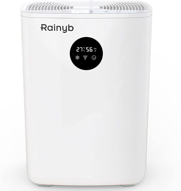 Photo 1 of Rainyb Dehumidifier for Home 85oz(2500ml), Small Dehumidifier for 480 Sq.Ft, Ultra Quiet Portable Dehumidifier with Auto-Off for Home Basements Bathroom Bedroom Closet Kitchen RV
