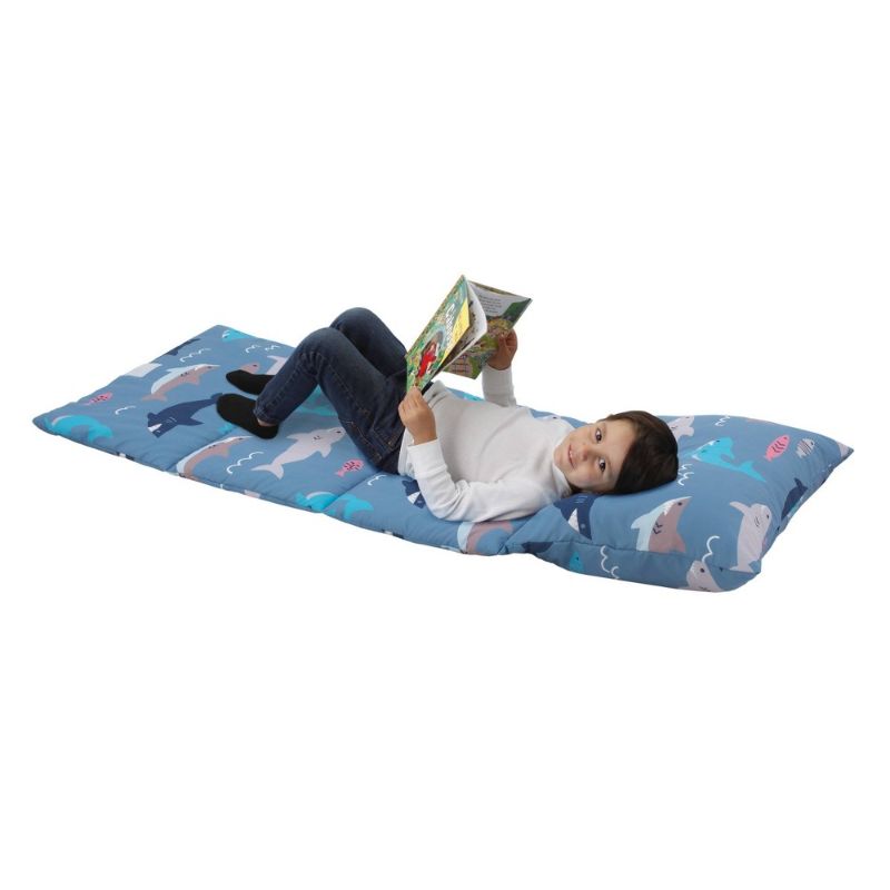 Photo 1 of 3pc Everything Kids' Shark Deluxe Easy Fold Nap Mat