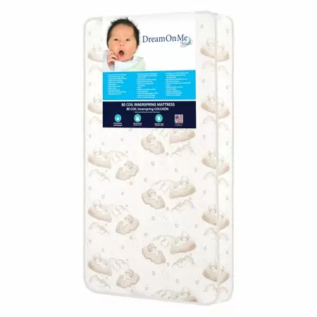 Photo 1 of Dream On Me Spring Crib and Toddler Bed Mattress, Twilight