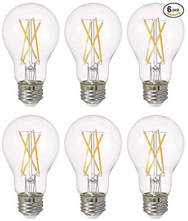 Photo 1 of SYLVANIA LED TruWave Natural Series A19 Light Bulb, 40W Equivalent, Efficient 5.5W, Dimmable, 450 Lumens, Clear - Pack of 6 (40805)
