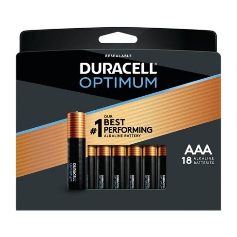 Photo 1 of Duracell Optimum AAA Batteries - 18 Pack Alkaline Battery with Resealable Tray

