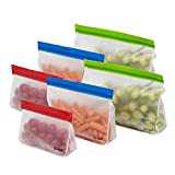 Photo 1 of 6Pack Reusable Stand Up Storage, Leakproof Zip Closure Bag, Small, Medium, Large
