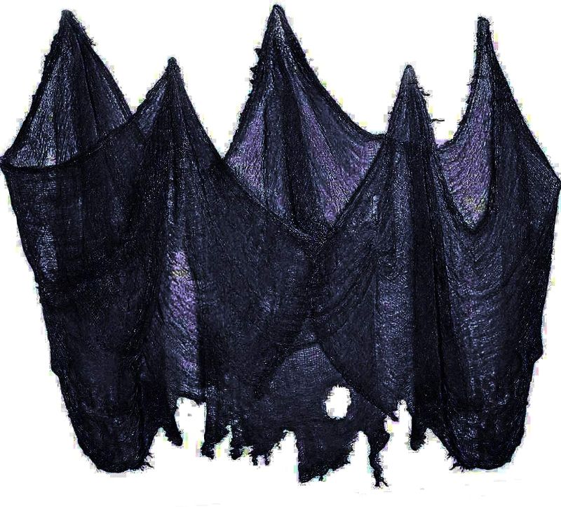 Photo 1 of CMD Scary Halloween Decor Creepy Cloth Decorations (BigSize Black,78" x 177")
