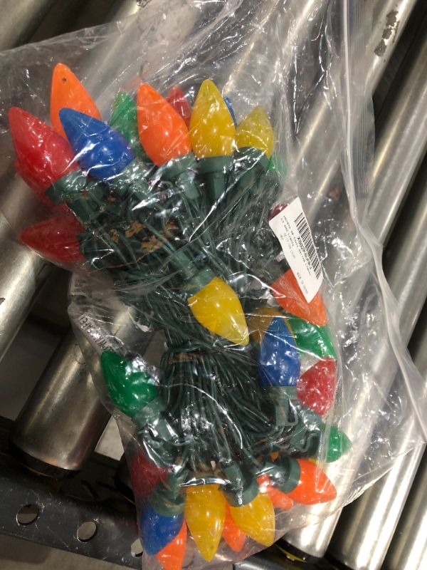 Photo 1 of C7 Bulbs Christmas Lights - HAYATA 50 LED 24ft Strawberry String Light - Fairy Lighting for Outdoor, Indoor, Garden, Yard, Party, Home, Wreath, Garland, Christmas Tree Decorations (Multi Color)

