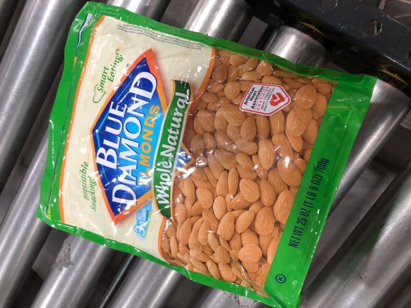 Photo 2 of Blue Diamond Whole, Raw, Natural Almonds, 25 Oz, BEST BY 12 MAR 2023
