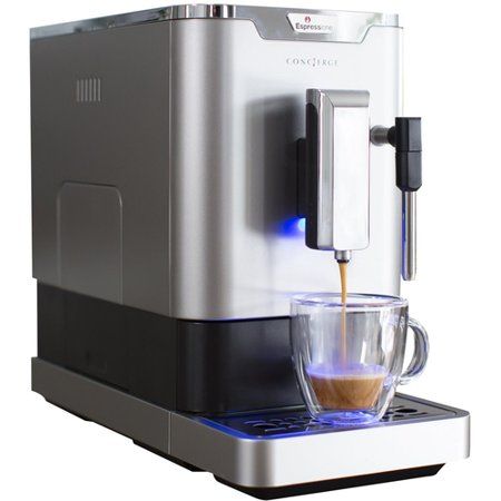 Photo 1 of Espressione Concierge 2-Cup Fully Automatic Bean-to-Cup Espresso Machine, Silver
