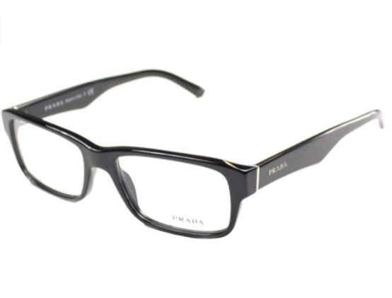 Photo 1 of PRADA EYEGLASSES 16M 1AB-101 BLACK VPR16M 53/16/140
No Prescription 