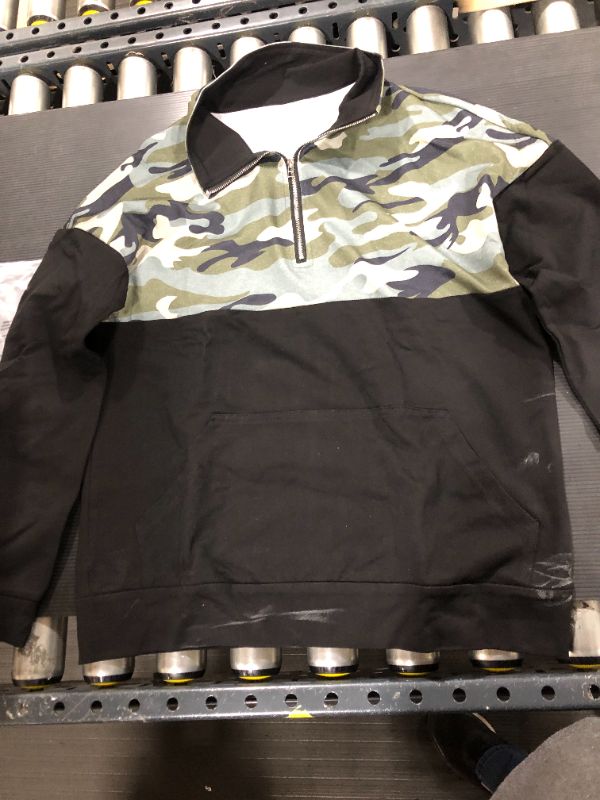 Photo 1 of Black and Camo Ladies Sweatshirt [Size S/M]