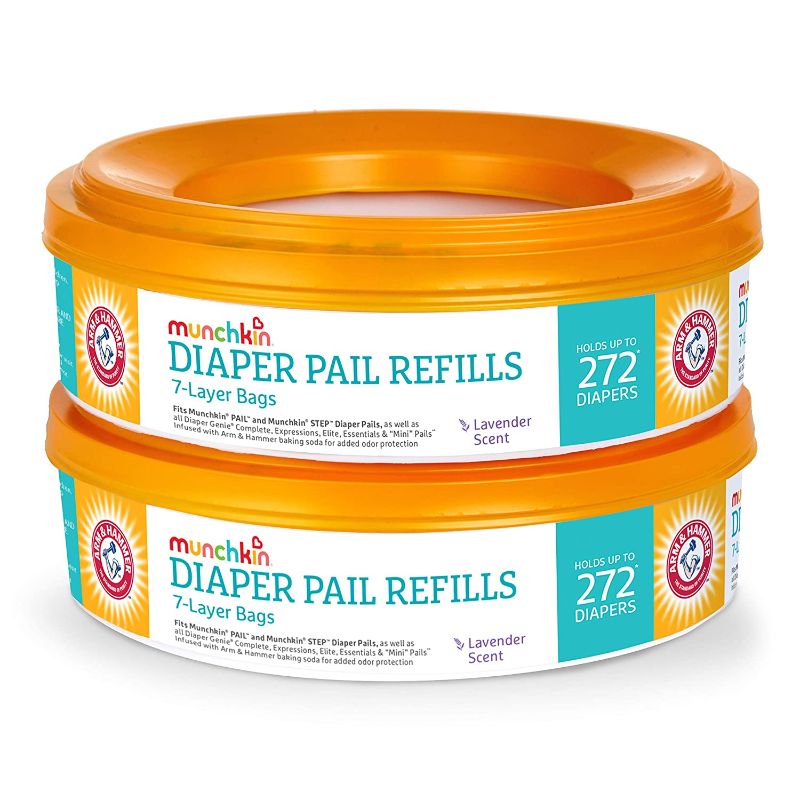 Photo 1 of Munchkin Arm & Hammer Diaper Pail Refill Rings, 544 Count, 2 Pack (272 Count Each)