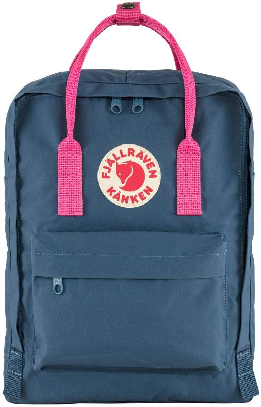 Photo 1 of Fjallraven, Kanken Classic Backpack for Everyday, Royal Blue-Flamingo Pink