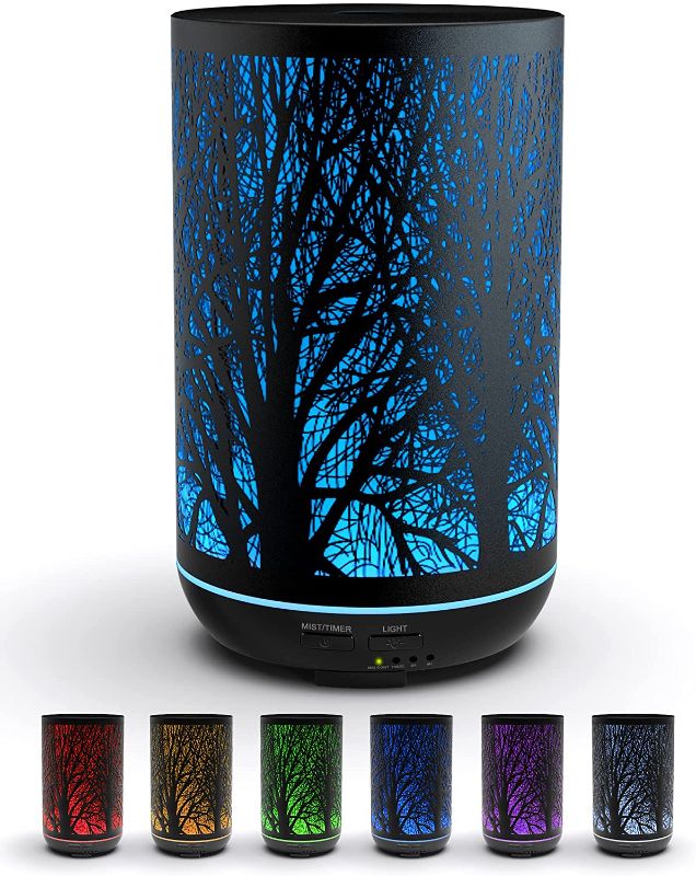 Photo 1 of 300ML Essential Oil Diffuser, Metal Aromatherapy Diffusers, Diffusers for Essential Oils for Large Room Home