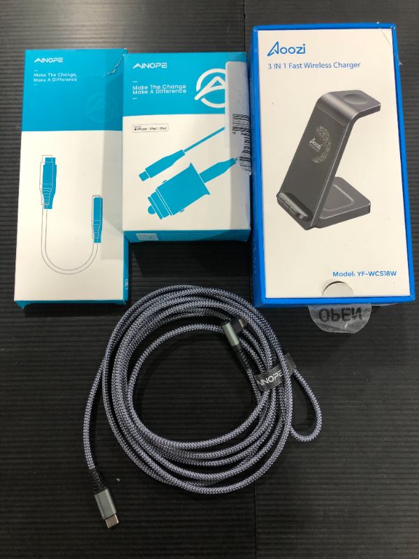 Photo 1 of Ainope and Aoozi Bundle! Wireless Charger and C Cords