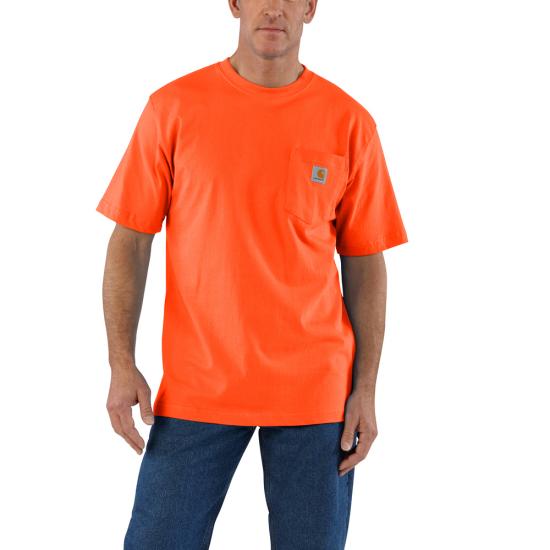 Photo 1 of Carhartt Men's Tall X Large Orange Cotton Short-Sleeve T-Shirt [Size XL]