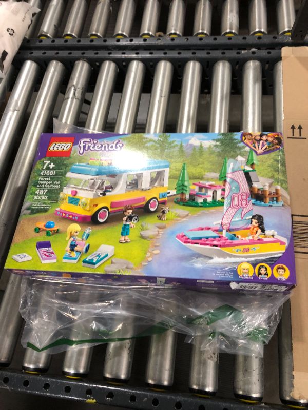 Photo 2 of LEGO Friends Forest Camper Van and Sailboat 41681 Building Kit; Forest Toy; New 2021 (487 Pieces)