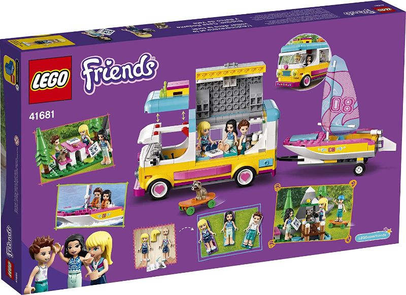 Photo 1 of LEGO Friends Forest Camper Van and Sailboat 41681 Building Kit; Forest Toy; New 2021 (487 Pieces)