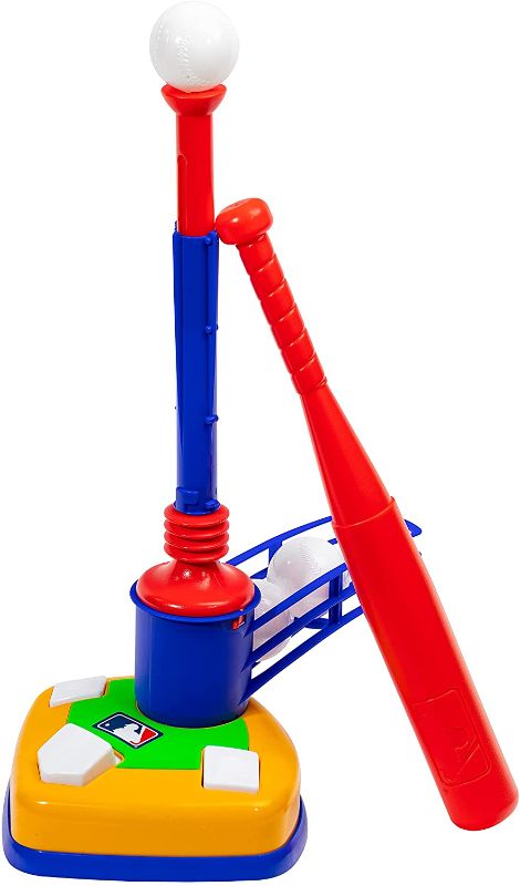 Photo 1 of Franklin Sports Kids Teeball Tee - 2-in-1 Super Star Batter - Youth Baseball and Teeball Batting Tee + Pitching Machine - Perfect Kids + Toddlers Toy Set
