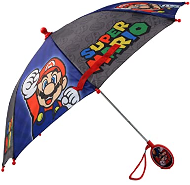 Photo 1 of Nintendo Kids Umbrella, Super Mario Toddler and Little Boy Rain Wear for Ages 3-6
