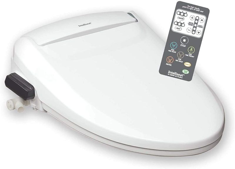 Photo 1 of IntelliSeat - Smart Bidet Toilet Seat with Adjustable Water Pressure & Warm Water, Heated Seat & Dryer | Elongated Luxury Electric Bidet Toilet Seat
