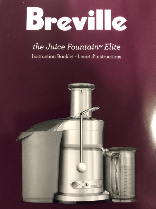 Photo 3 of Breville 800JEXL Juice Fountain Elite Centrifugal Juicer, Brushed Stainless Steel
