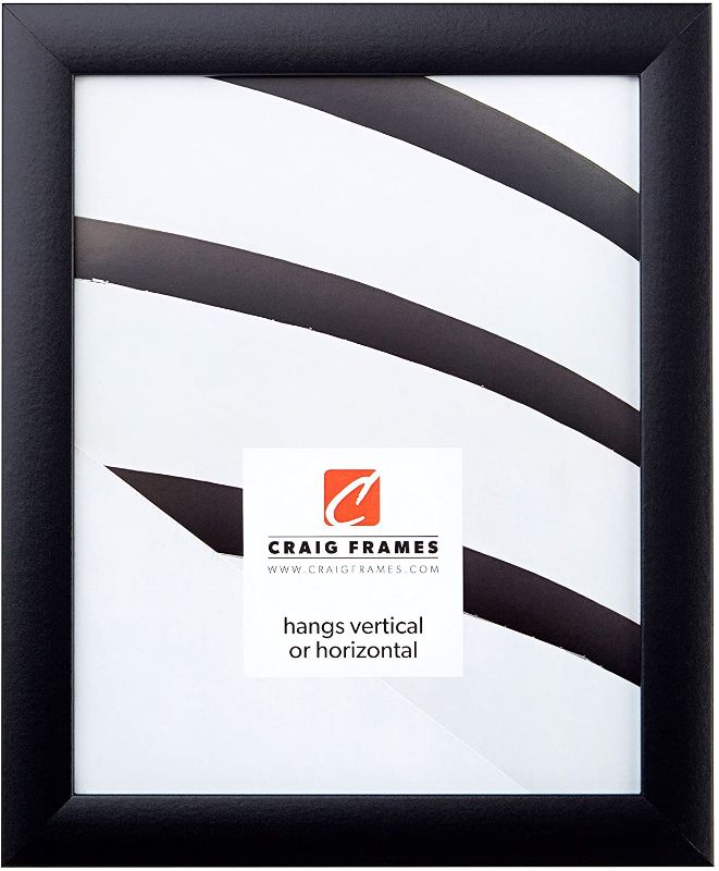 Photo 1 of 4pk Craig Frames 1WB3BK 14 by 18-Inch Picture Frame, Smooth Wrap Finish, 1-Inch Wide, Black

