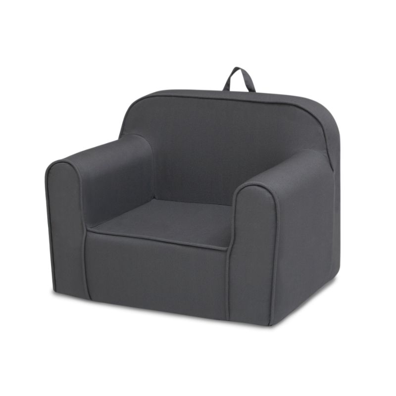 Photo 1 of Delta Children Cozee Snuggle Kids Chair in Dark Grey
